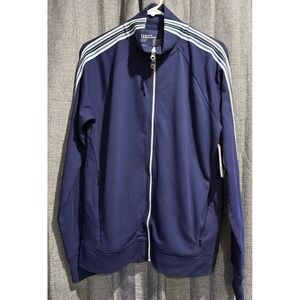 Sports Illustrated Mens Full Zip Track Jacket Blue‎ Size Medium Zip Pockets NWT
